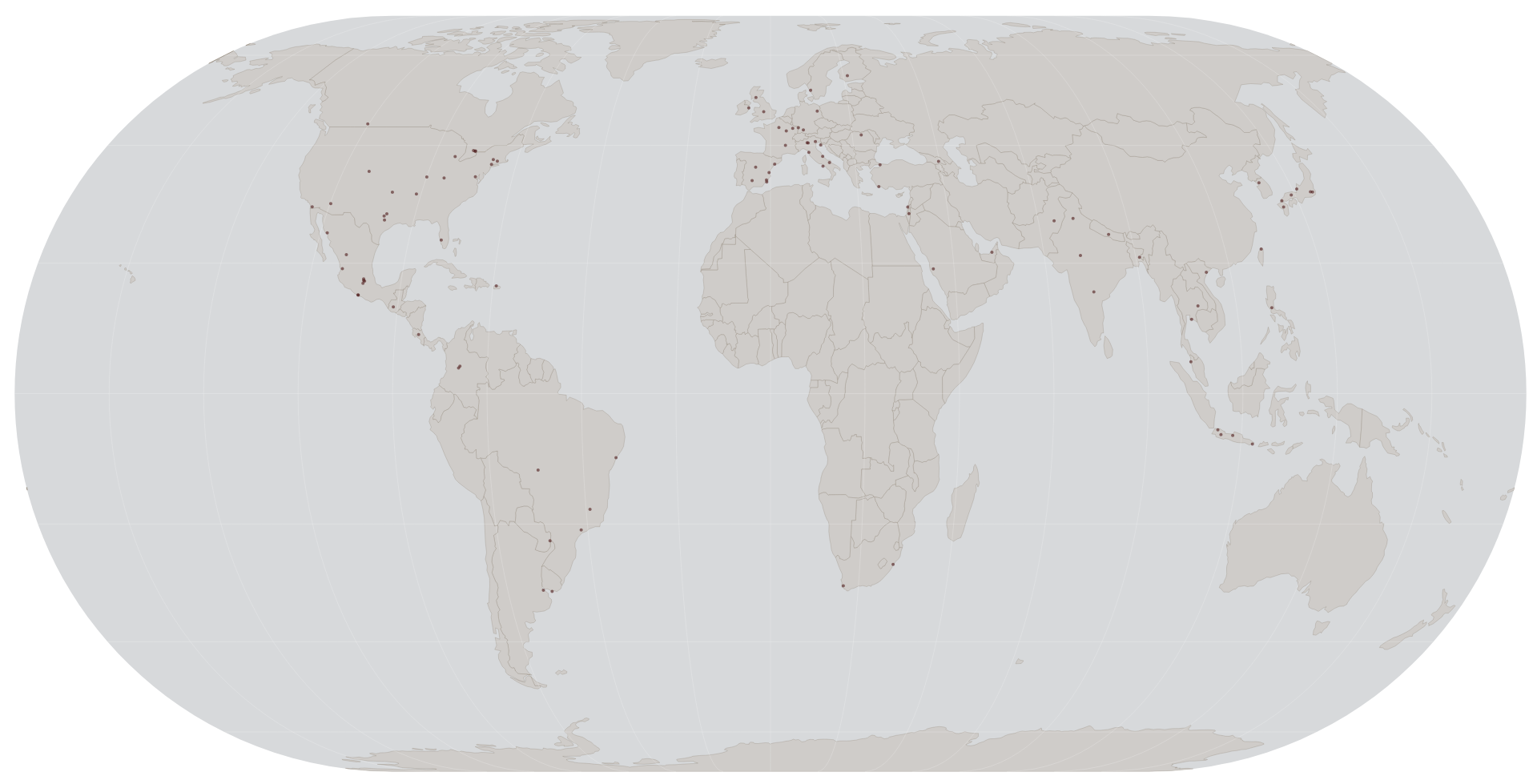 Overture restaurants mapped